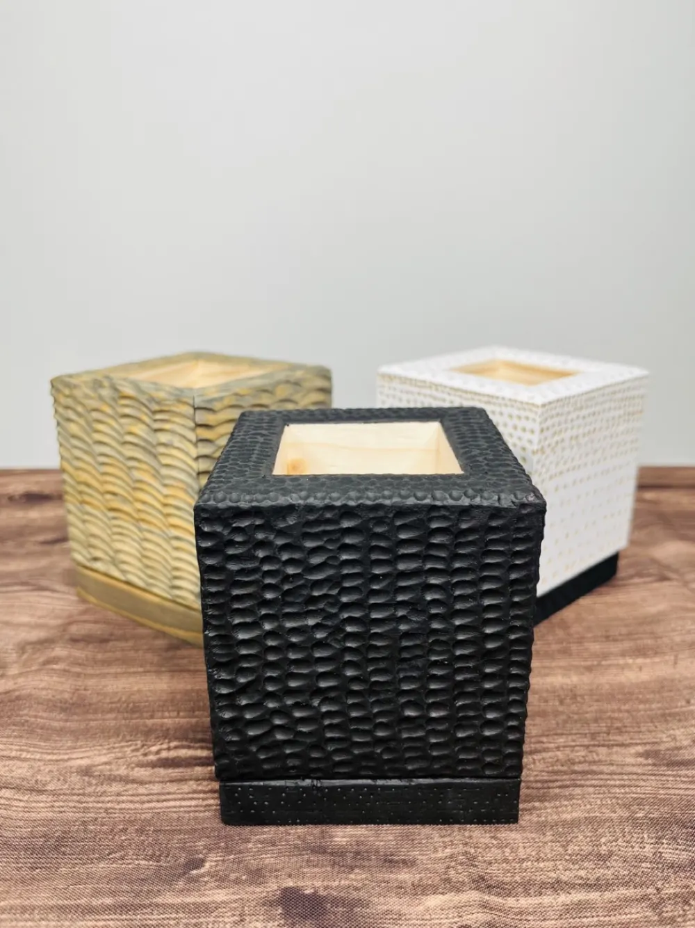 Carved Pencil Holder handmade wood product